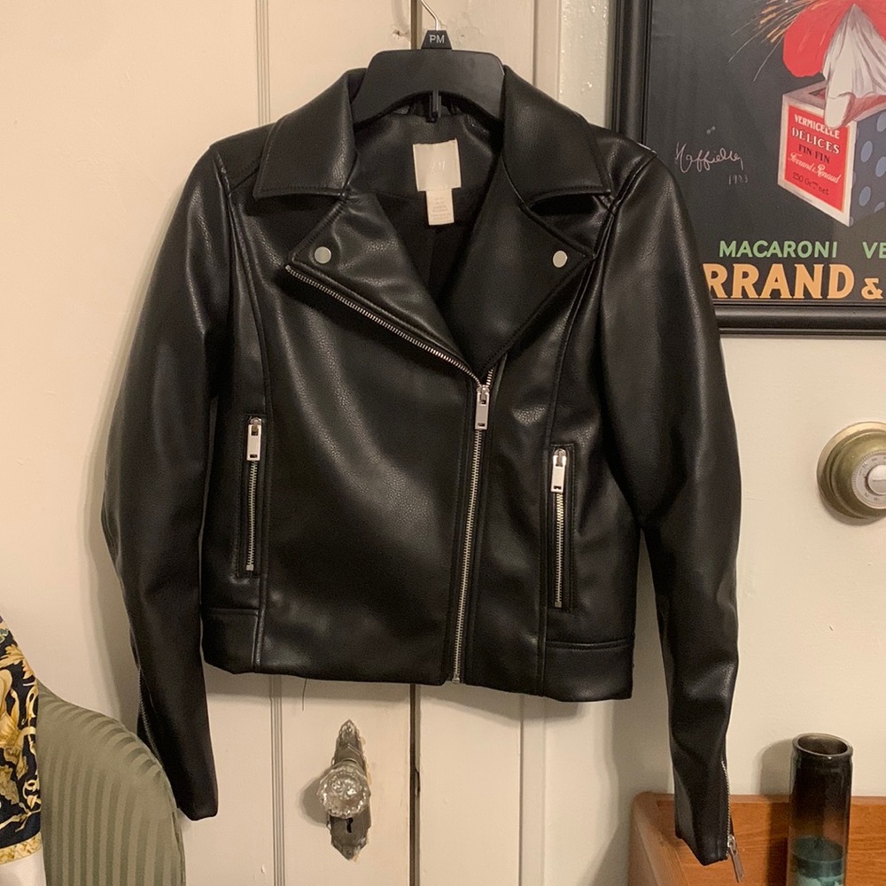 Black Vegan Leather Jacket
